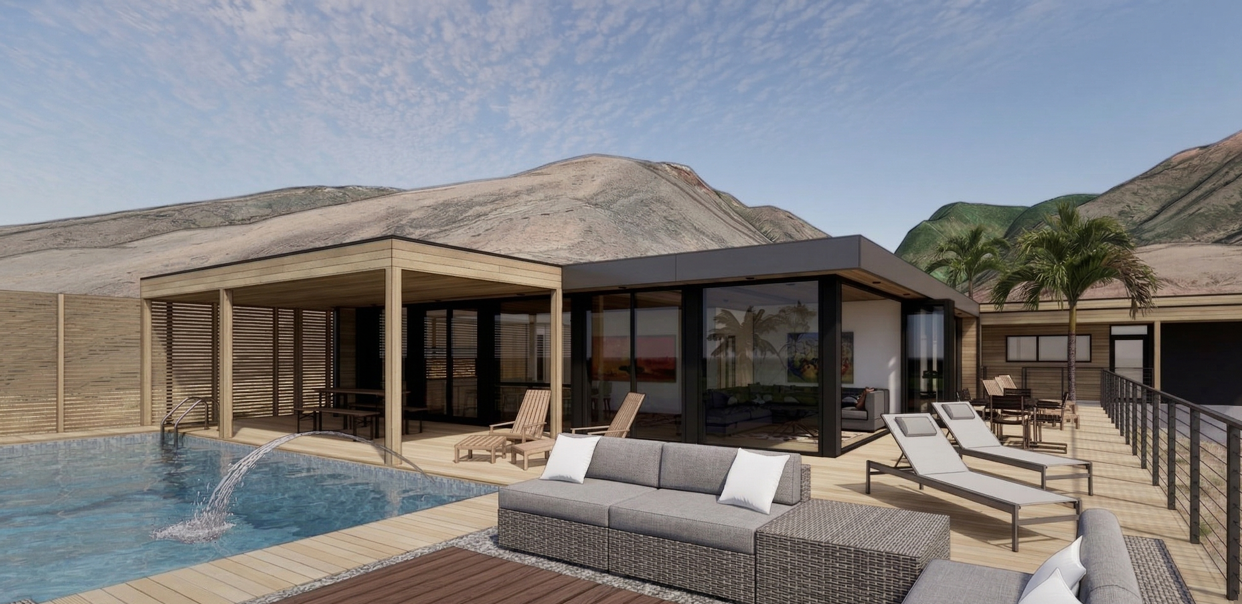 Honomobo HO3 with pool and covered lanai on Maui